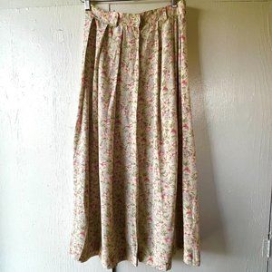 Silk Flowy Floral Print Maxi Skirt by Liz Claibourne